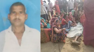 रोटावेटर में फंसकर किसान की मौत।