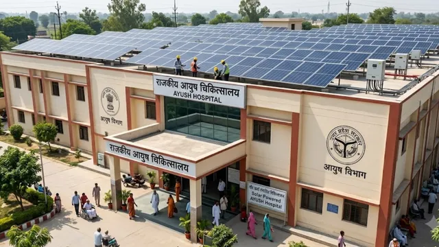 सोलर ऊर्जा से जगमगाएंगे यूपी के आयुष अस्पताल, ओपीडी, पानी की मोटरों को मिलेगी निर्बाध बिजली  
