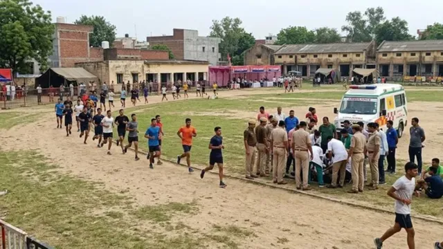 गाजियाबाद में पुलिस भर्ती की दौड़ बनी चुनौती, मंगलवार को दो मौतों के बाद आज 7 युवतियों समेत 12 अभ्यर्थी बेहोश