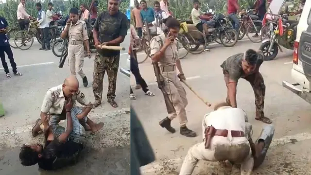 समस्तीपुर में डायल 112 टीम से भिड़ा युवक, वर्दी फाड़ी और सड़क पर पुलिस से करता रहा हाथापाई