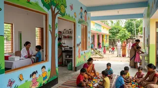सिवान में नौनिहालों को मिलेगा मॉडल आंगनबाड़ी केंद्र (एआई जेनरेटेड तस्वीर)