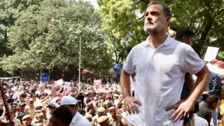 राहुल आंधी के आचानक रास्ता बदलने को कांग्रेस बता रही धप्पा। फोटो: आर्काइव