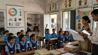 75% हाजिरी पर ही मिलेंगे योजना के पैसे (एआई जेनरेटेड तस्वीर)