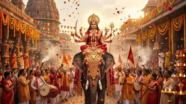 11 अक्टूबर से शुरू होगा शक्ति का महापर्व: हाथी पर सवार होकर आ रहीं मां भवानी, सुख-समृद्धि का लाईं संयोग
