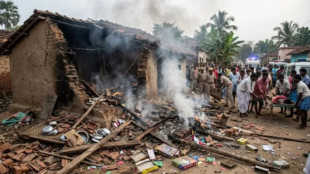घर में पटाखा बनाने के दौरान विस्फोट, ओडिशा में 1 की जान गई और 4 की हालत गंभीर