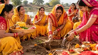 यूपी-बिहार की शादियों में आज भी निभाई जाती है मटकोड़ रस्म (Image Source: AI-Generated)