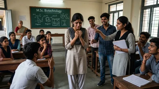 आगरा में छात्रा की रैगिंग, सीनियर ने परिचय के नाम पर किया बेइज्जत
