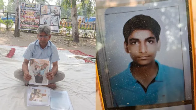 'साहब, बेटे को इंसाफ दिला दो', गाजियाबाद में रिटायर्ड एयरफोर्स ऑफिसर पिता की गुहार; तीन दिन से धरने पर