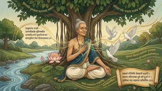 विश्व मानसिक स्वास्थ्य दिवस: आयुर्वेद और चरक संहिता से जानें मन की प्रसन्नता का रहस्य।