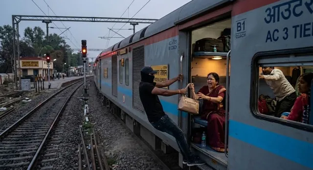 गोरखपुर में ट्रेन के आउटर पर महिला प्रोफेसर से एसी कोच में पर्स छीना, सुरक्षा पर उठे सवाल
