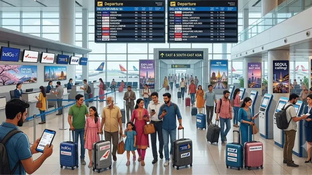 अमेरिका-मिडिल ईस्ट छोड़ पूर्व एशिया चले भारतीय! दिल्ली-मुंबई एयरपोर्ट्स पर बदला इंटरनेशनल ट्रैवल का ट्रेंड