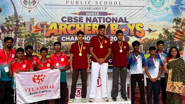 CBSE नेशनल तीरंदाजी प्रतियोगिता में यूपी का जलवा, अंडर-17 में वाराणसी की टीमों ने जीते तीन गोल्ड