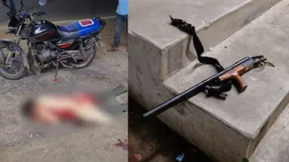 रिटायर्ड फौजी ने ग्रामीण को मारी गोली