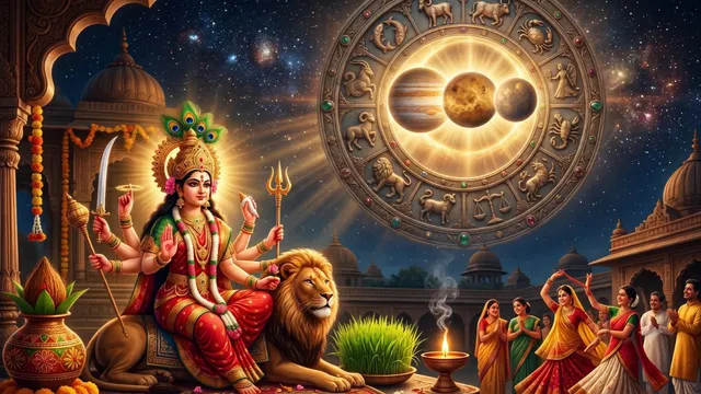 शारदीय नवरात्र का सबसे दुर्लभ संयोग! 100 साल बाद 3 महा-राजयोग, मेष समेत इन 4 राशियों को मिलेगा अपार पैसा