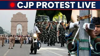 दिल्ली में बढ़ाई गई सुरक्षा व्यवस्था।