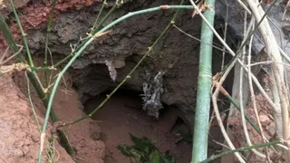 भोरे जयराम और बछौली पंचायत की सीमा पर बना गड्ढा। जागरण
