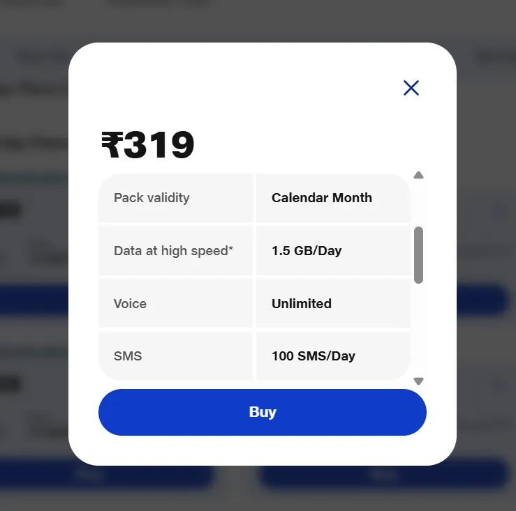 Jio Rs 319
