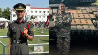 सैन्य अधिकारी की वर्दी में सन्नी कुमार सिंह। सौ-स्वजन
