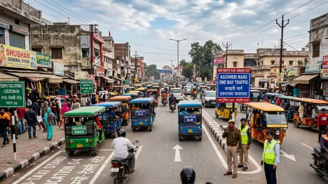 कानपुर से सटे शहर में सुगम यातायात के लिए नया ट्रैफिक प्लान, 24 जगहों पर बनेंगे टेंपो-टैक्सी स्टैंड

