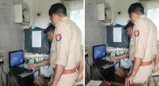 जांच करती पुलिस। जागरण