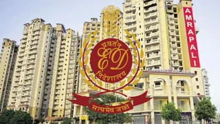 आम्रपाली समूह की 54.71 करोड़ रुपये की संपत्ति कुर्क।