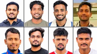 उत्तम सिंह, शारदानंद तिवारी, आमिर अली, चंदन राजभर, मोईन अली, अजय यादव, धर्मेंद्र यादव और राहुल यादव के फाइल फोटो (क्रमश: बाएं से दाएं)
