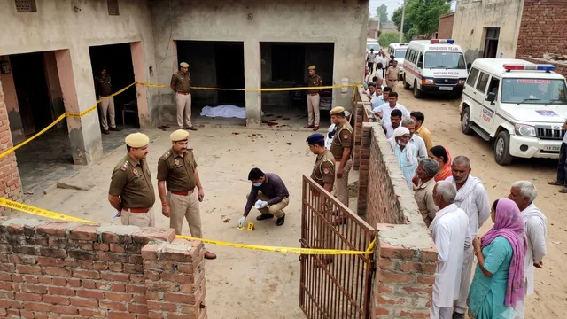 महेंद्रगढ़ में घर के आंगन में खून से लथपथ मिला महिला का शव, पति ने परिवार के सदस्यों पर लगाया हत्या का आरोप

