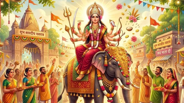 शारदीय नवरात्र 11 अक्टूबर से शुरू, इस बार हाथी पर सवार होकर आएंगी आदिशक्ति, मिलेगी सुख-समृद्धि