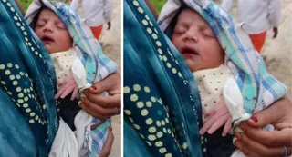 धोबौली अंडरपास के पास मिली बच्ची। जागरण