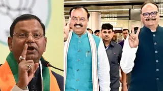 पंकज चौधरी, केशव प्रसाद मौर्य और ब्रजेश पाठक