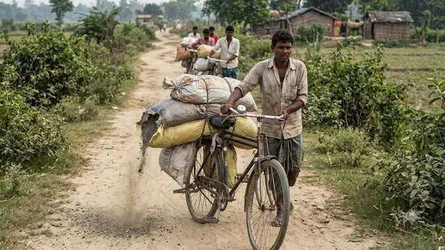 भारत-नेपाल सीमा पर बदला तस्करी का पैंतरा, पगडंडियों व साइकिल के सहारे भारत भेजी जा रही नियारा
