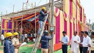 दुर्गा पूजा पंडालों के लिए बिजली दरें तय (एआई जेनरेटेड तस्वीर)