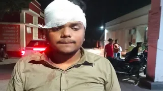 प्रयागराज के अल्लापुर में हिस्ट्रीशीटर के हमले से घायल छात्र हेमंत। सौ. स्वयं