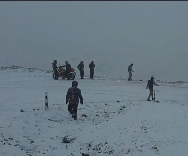 Snowfall Lahaul Spiti 2