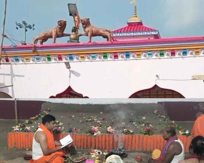 Tildiha Temple 1 Lakh Devotees Offer Ganga Jal in Banka Navratri (1)