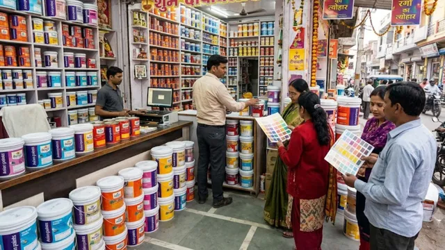 फिरोजाबाद में दिवाली पर घरों का लुक बदलने की तैयारी, डिस्टेंपर छोड़ प्लास्टिक पेंट चुन रहे लोग
