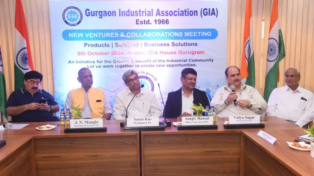 नए बिजनेस मौके और MSME का विस्तार, गुरुग्राम इंडस्ट्रियल एसोसिएशन की पहल से चमकेगा औद्योगिक क्षेत्र

