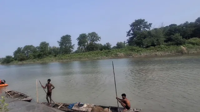 महाराजगंज में बाढ़ के पानी के साथ गांवों तक पहुंचे दर्जिनिया ताल के मगरमच्छ, दहशत में ग्रामीण
