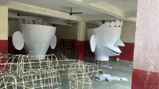 अरगोड़ा में 60 फीट का वाटरप्रूफ रावण रिमोट से जलाया जाएगा। जागरण