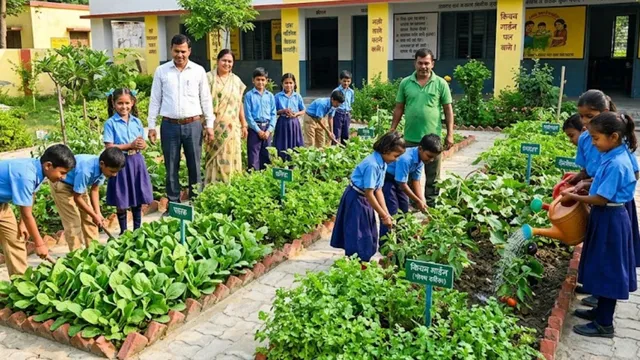 संभल में मिड डे मील में अब बच्चों को मिलेगी ताजी सब्जियां, किचन गार्डन के रखरखाव के लिए हर स्कूल को मिलेंगे 1500

