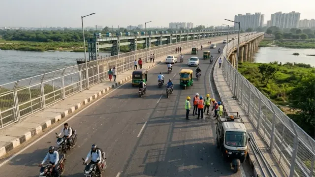 सिद्धार्थ विहार-वसुंधरा वालों के लिए बड़ी राहत, एक महीने बाद फिर से खुलने जा रहा हिंडन बैराज मार्ग
