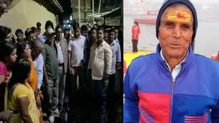 हाथी हमले में भाजपा कार्यकर्ता बुधन यादव की माैत के बाद उनके घर बंगराकला पहुंचकर बगोदर विधायक नागेंद्र महतो ने दी श्रद्धांजलि। (फोटो साैजन्य)