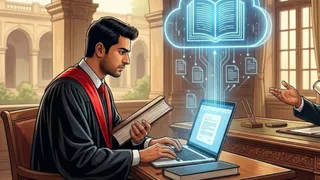 पोर्टल पर रिसर्च थीसिस अपलोड किए बिना शोधार्थी को नहीं मिलेगी पीएचडी की उपाधि (AI Generated Image)