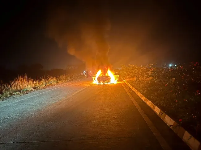 Car Catches Fire