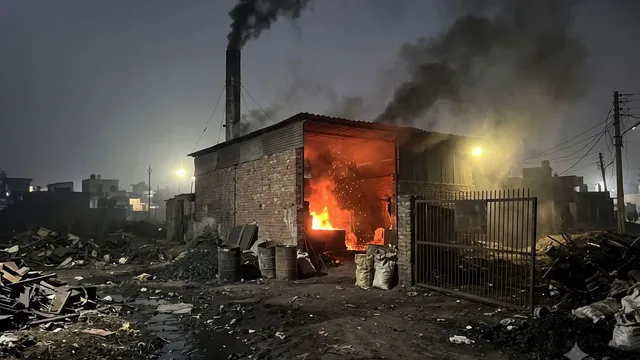 सोनीपत की अवैध फैक्ट्रियां रात में उगल रहीं जहरीला धुआं, दिल्ली तक पहुंच रहा प्रदूषण
