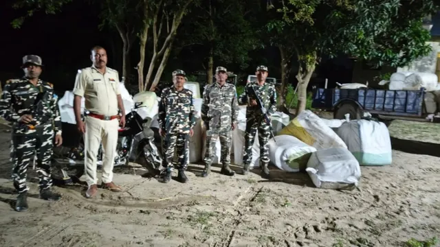 Bihar News : भारत से नेपाल ले जा रहे थे कपड़े, सीमा पर तस्करों का ट्रैक्टर ट्रॉली समेत माल जब्त
