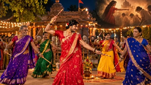 गुजरात की वो अनोखी पोल, जहां पुरुषों को साड़ी पहनकर करना पड़ता है गरबा, 200 साल पुरानी परंपरा के पीछे है एक श्राप
