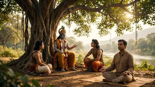 भगवद्गीता में मानसिक शांति के उपाय (Picture Credits- AI Images)