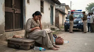 गर्भवती विवाहिता को ससुराल वालों ने पीटा ( एआई जेनरेटेड इमेज )