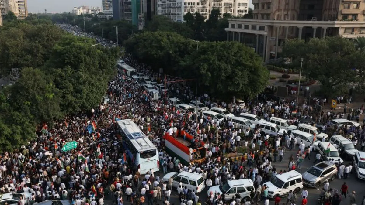 rahul march delhi 